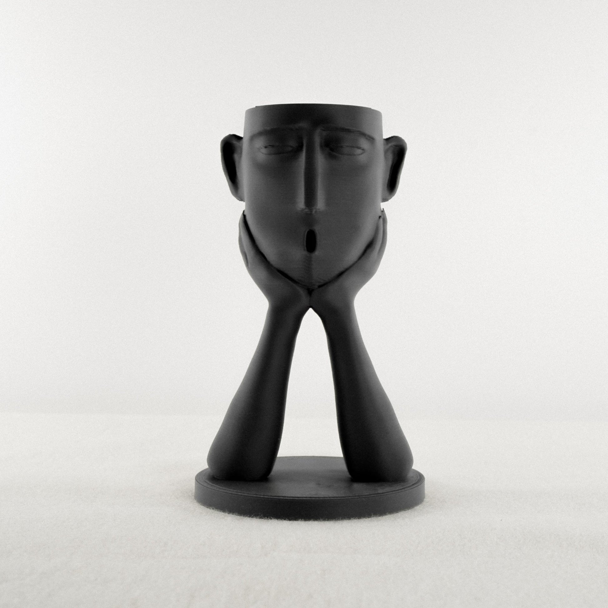 Stonehenge Air Head Planter - Rosebud HomeGoods Black Without Air Plant MODERN HOME GOOD