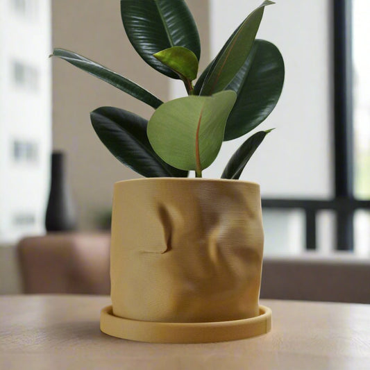 The Arezzo Plant Pot - Rosebud HomeGoods Black 4 Without Drip Tray MODERN HOME GOOD