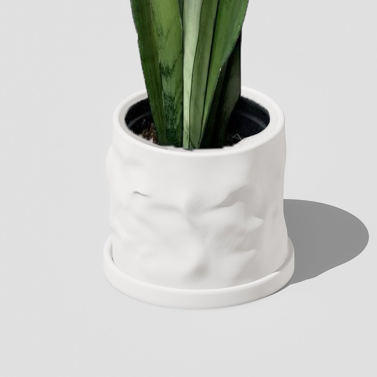 The Konya Planter Pot - Rosebud HomeGoods White 4 Without Drip Tray MODERN HOME GOOD
