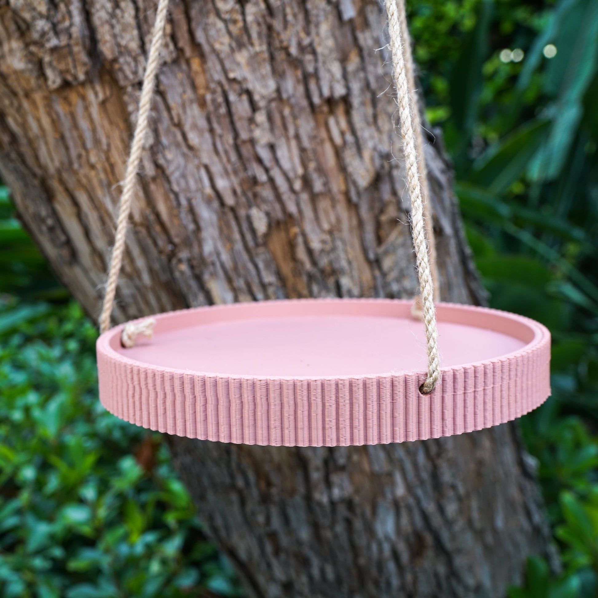 hanging plant material The Ribbed Hanging Plant Tray – Multiple Sizes & Colors, Stylish Plant Display, Eco-Friendly, Durable Hanging Planters
