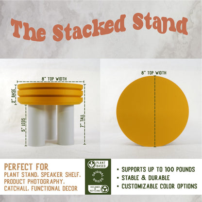 The Stacked Stand - Rosebud HomeGoods Beige Beige MODERN HOME GOOD