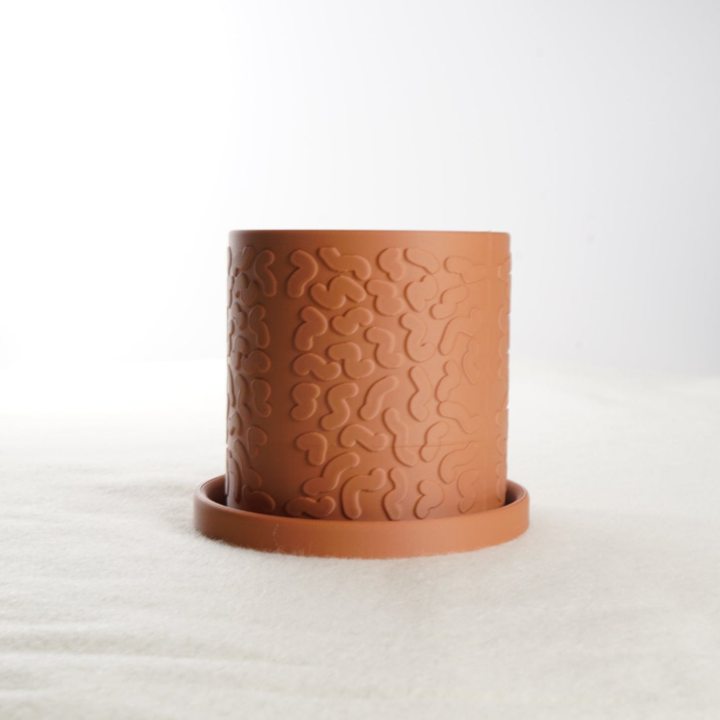 Tiny Squiggle Planter - Rosebud HomeGoods 4 Terracotta Without Drip Tray MODERN HOME GOOD