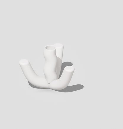 Unique Decorative Object Propagation Station, 3D Printed Bookshelf Decor, Modern Coffee Table Centerpiece, Maximalist Coquette Decor - Rosebud HomeGoods White MODERN HOME GOOD