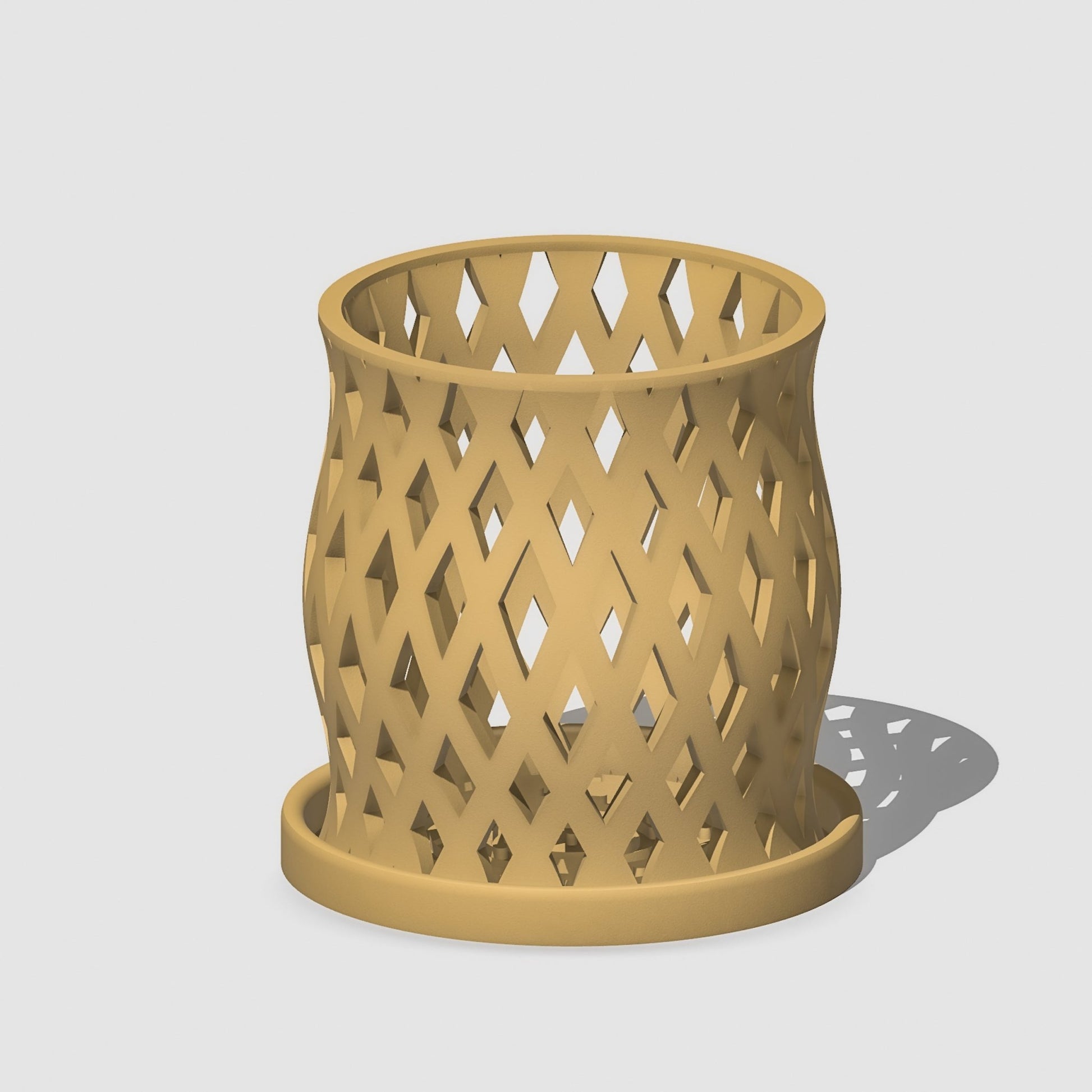 Unique Orchid Pot, Plant Pot with Drainage and Saucer, 3D Printed Planter, Use Leca & Aroid Mixes, Matte Beige, Lightweight, Philodendron "CAPRICIOUS" - Rosebud HomeGoods Beige 4 inch Without Drip Tray MODERN HOME GOOD