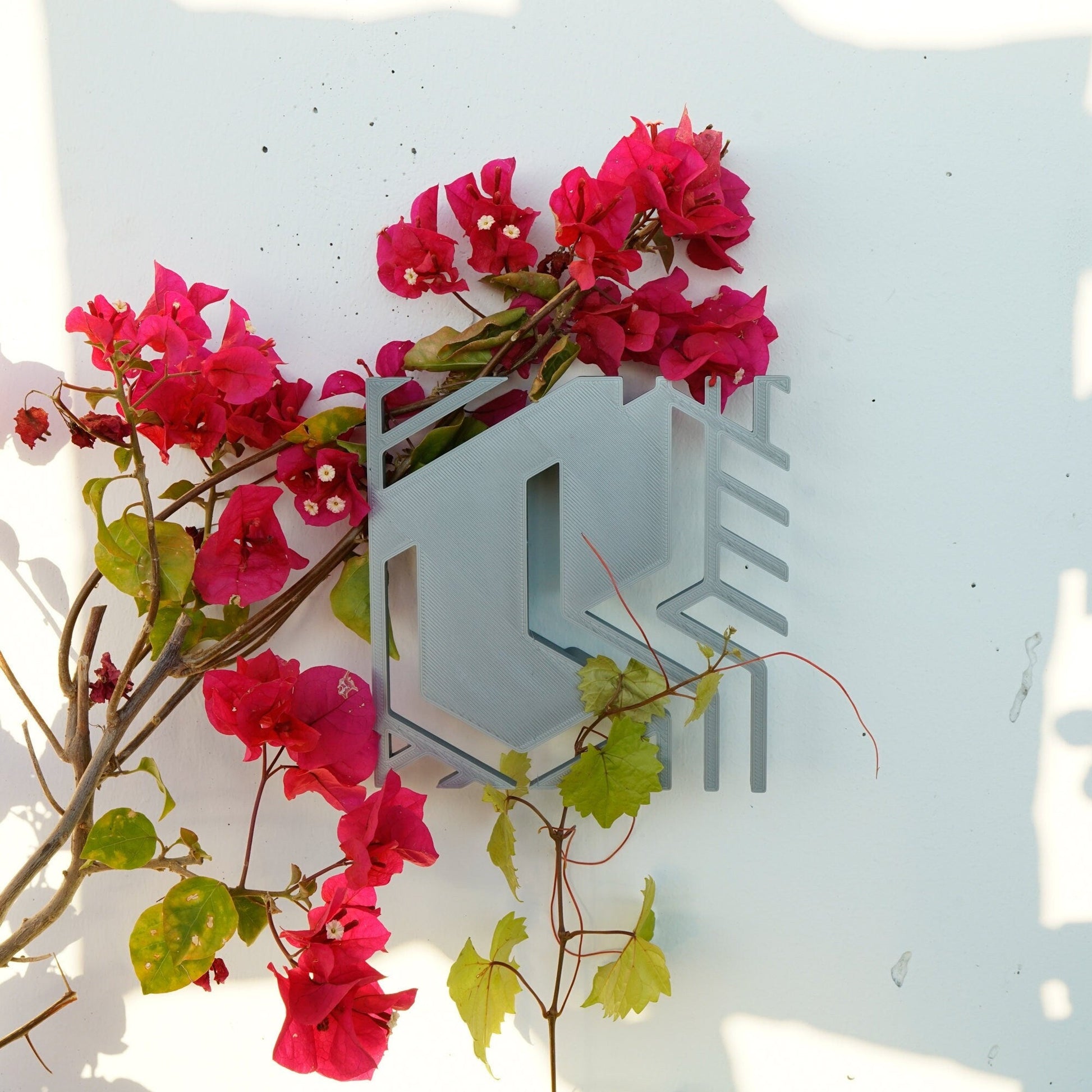Wall Trellis - Art Decor Modern Plant Support, Cottagecore Decor, Ideal for Vining Plants, Unique Home Decor, 3D Printed for Plants, Gatsby - Rosebud HomeGoods Black MODERN HOME GOOD